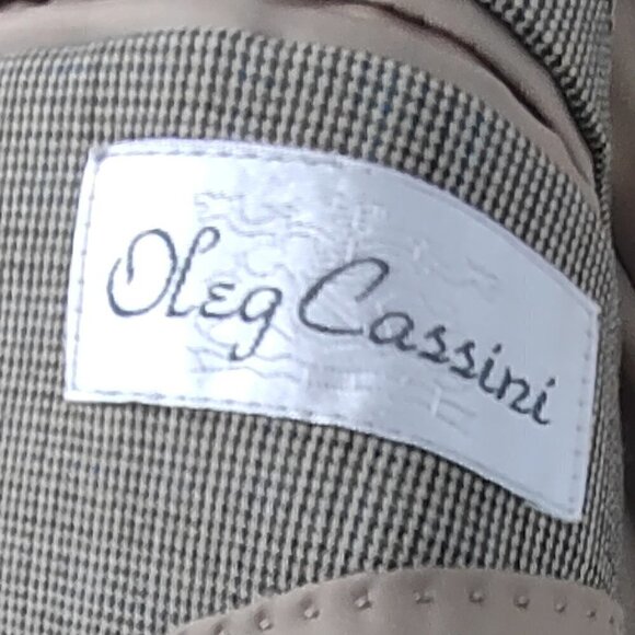 OLEG CASSINI Mens Tan/Brown Blazer Size 39S - Picture 11 of 12